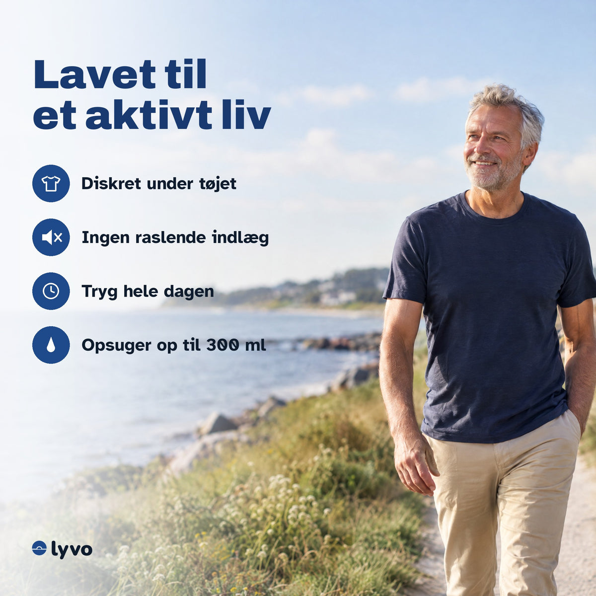 Lavet til et aktivt liv – diskret under tøjet
