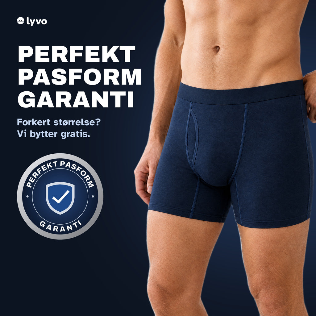 Perfekt pasform-garanti: forkert størrelse? Vi bytter gratis